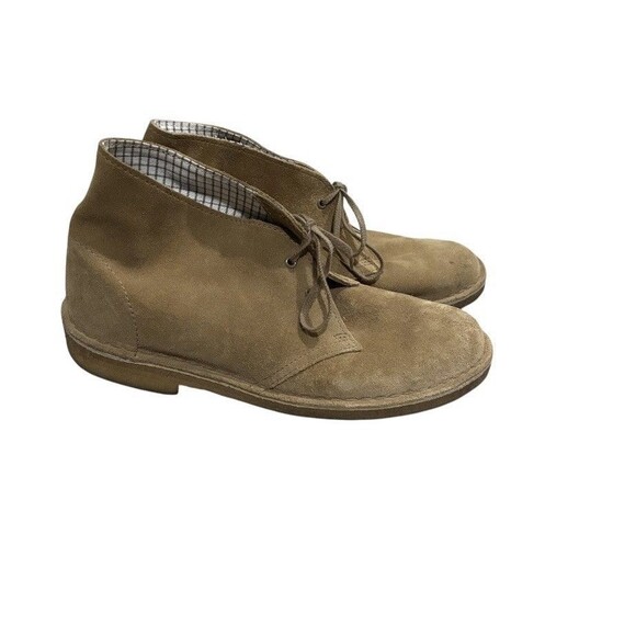 Clarks Shoes - Clarks Originals Desert Boots Womens 8.5 Chukka Tan Leather Lace Up Round Toe